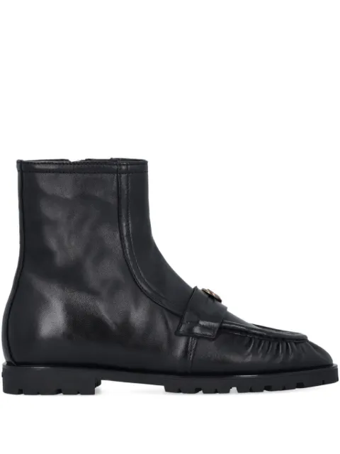 PINKO Nora pleated-detail boots Black SD0437P003