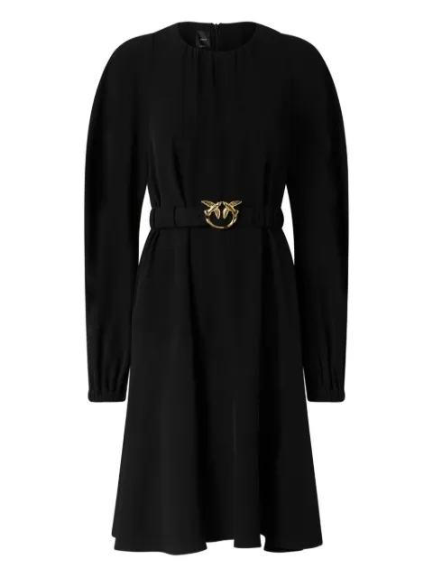PINKO Love Birds belted midi dress Black 105727A2U2