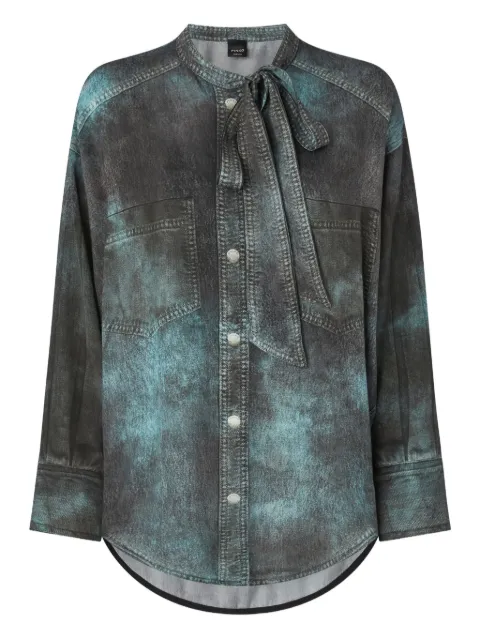 PINKO tie-neck shirt Grey 106133A2ZV
