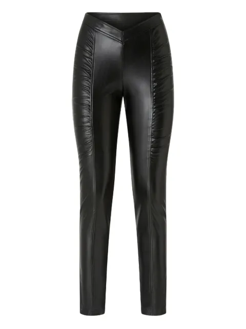 PINKO V-waist gathered trousers Black 105375A2P5