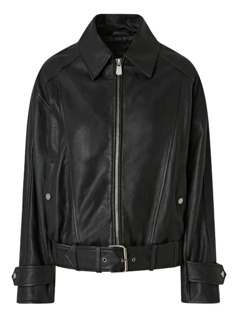 PINKO Guanciale embroidered jacket Black 105793A2U7