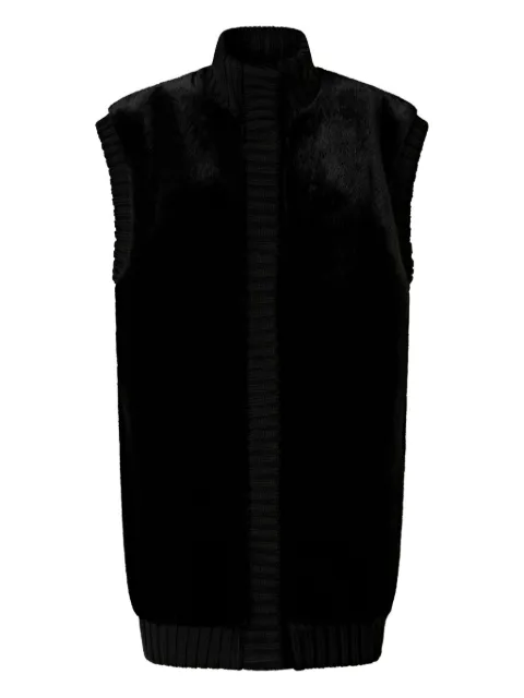 PINKO faux-fur gilet Black 105402A2PI
