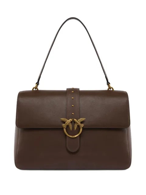 PINKO leather maxi Love Bag Slouchy shoulder bag Brown 105067A0QO