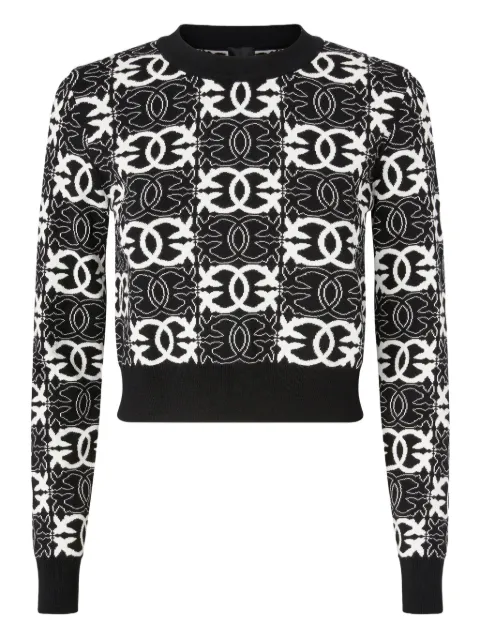 PINKO geometric-pattern sweater Black 106041A2YD