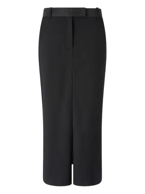 PINKO high-waisted slit midi skirt Black 106134A30C