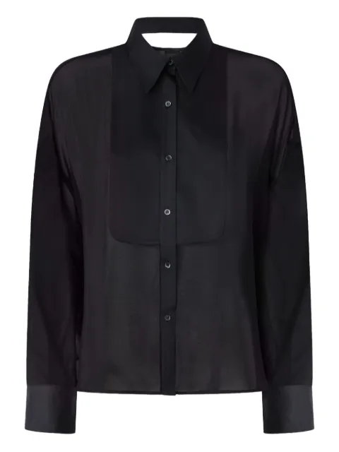 PINKO pleated-panel shirt Black 106141A309