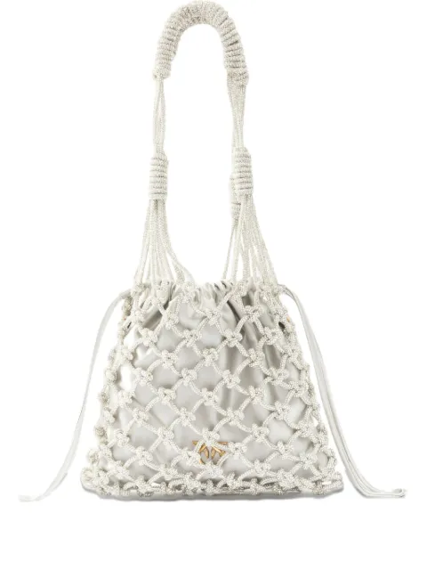PINKO Woven Mesh bucket bag Grey 105165A2XK