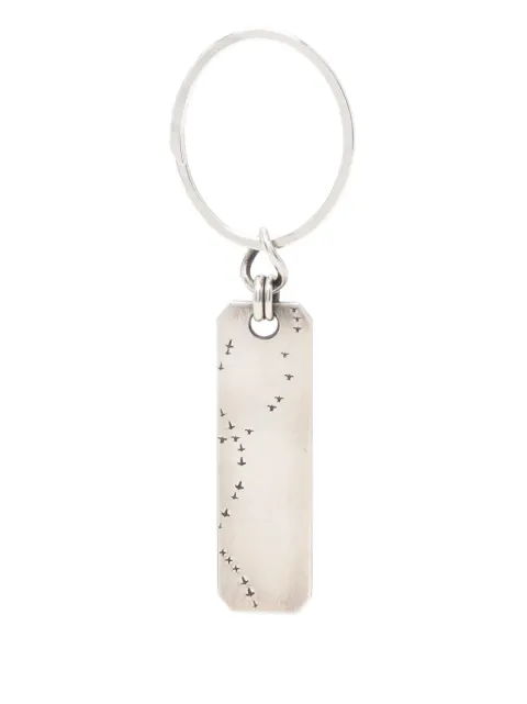 WERKSTATT:MÜNCHEN brass keyring Silver M5212KEYRINGBIRDFLIGHT