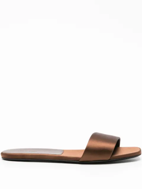 LouLou de Saison Stella satin sandals Brown STELLA