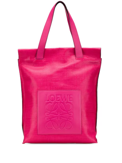 Loewe Pre-Owned 2010-2024 Anagram Leather Shopper tote bag Pink 13HVOI8FLP880DPN