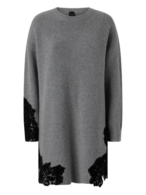 PINKO long sleeves wool dress Grey 105504A2R1