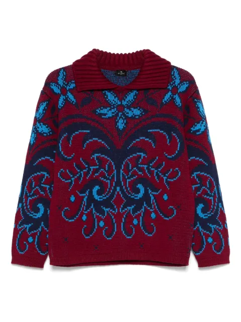 ETRO patterned sweater Red WRKE0322AQ171