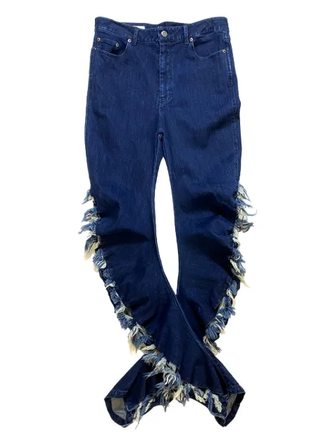 PONDER.ER Gaso frayed-hem jeans Blue S24BDJ04B