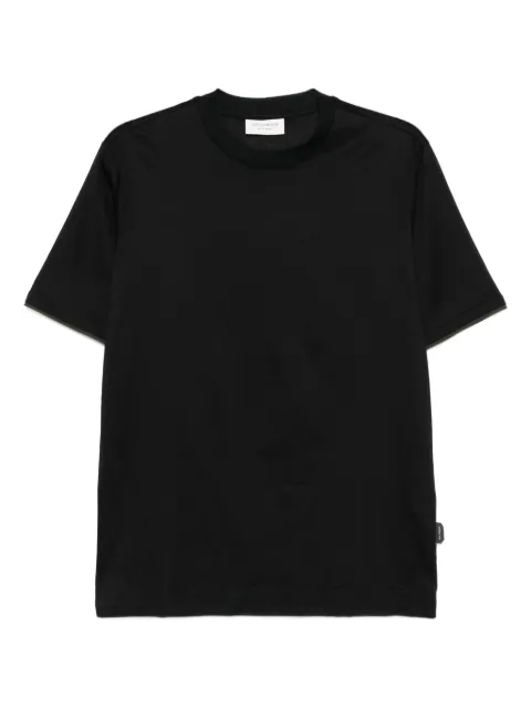 YES LONDON panelled cotton T-shirt Black XM4165