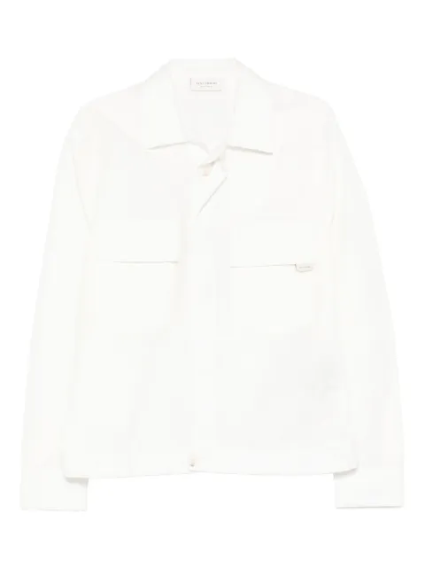 YES LONDON flap-pocket shirt jacket White XG5233