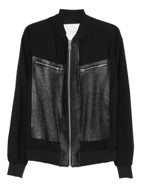 YES LONDON panelled zip-front jacket Black XNP8117
