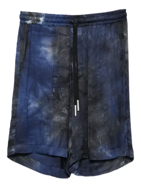 YES LONDON tie-dye drawstring shorts Blue XS4254BL