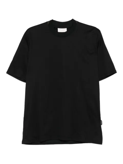 YES LONDON panelled crew-neck T-shirt Black XM4194
