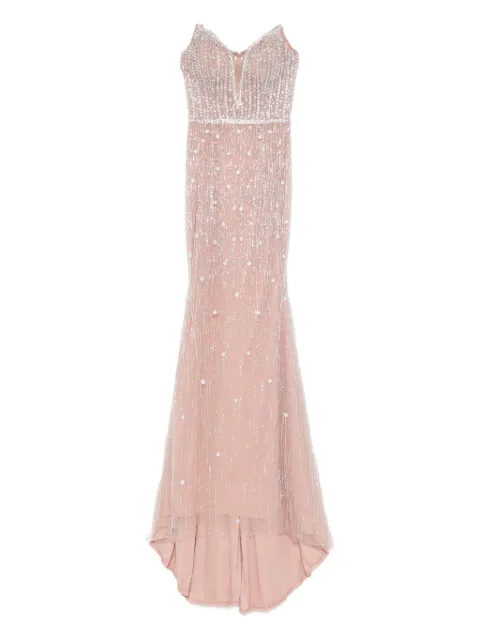 Holland & Holland embellished fishtail maxi dress Pink AR330386709