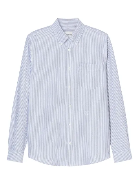 Closed striped button-down shirt Blue C8427120B20