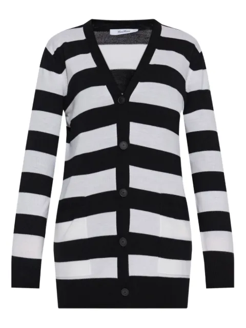 Max Mara striped button-up cardigan Black 2521346031600