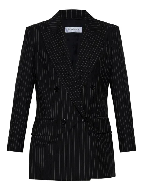 Max Mara pinstriped double-breasted blazer Black 2521046021600