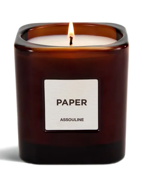 Assouline Library Paper scented candle (260g) Brown 882664009915