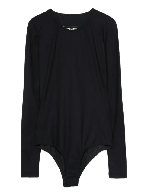 MM6 Maison Margiela long-sleeve bodysuit Black S52NA0064S20518