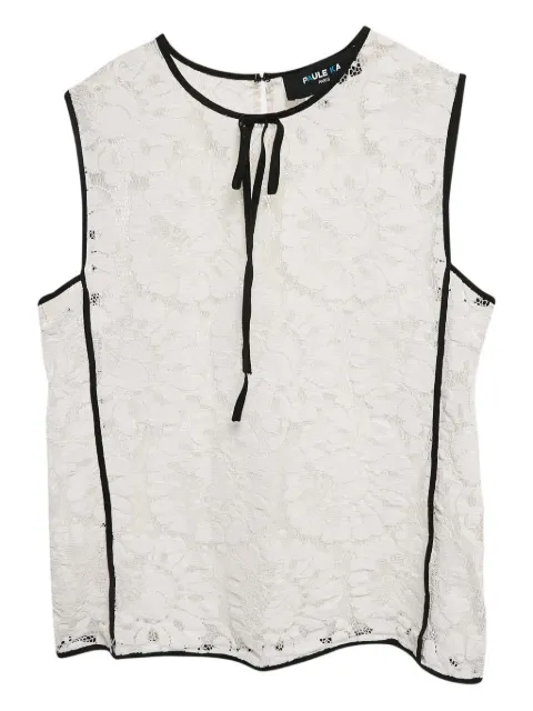 Paule Ka 2024 contrasting-trim top White 1087682