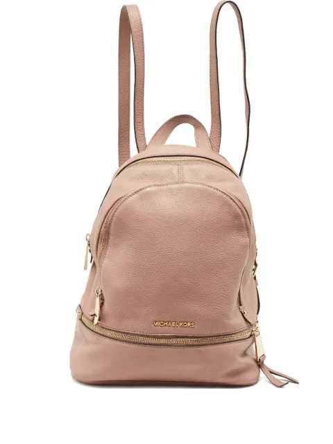 Michael Kors Vintage Rhea zeather zip-around backpack Neutrals 1062122