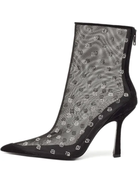 Pre-Owned Alexander Wang 2024 110mm Delphine boots Black 1129460