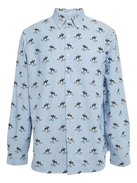 Polo Ralph Lauren Vintage equestrian print shirt Blue 1057482