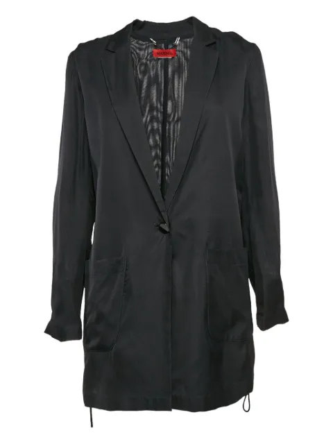 MAX&Co. crepe buttoned jacket Black 1097983