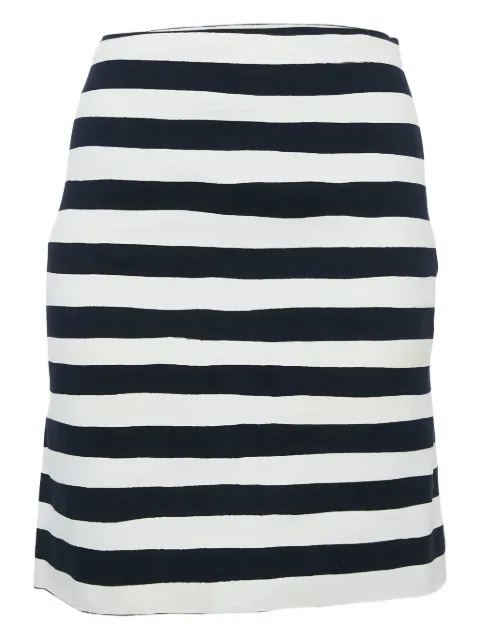 Moschino Cheap & Chic 2024 striped cotton skirt White 1097152