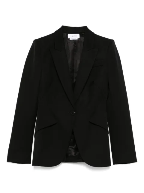 Alexander McQueen wool single-breasted blazer Black 830128QJAAC