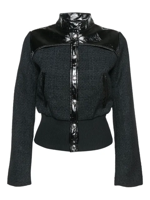 Maje tweed patent jacket Black 1089302