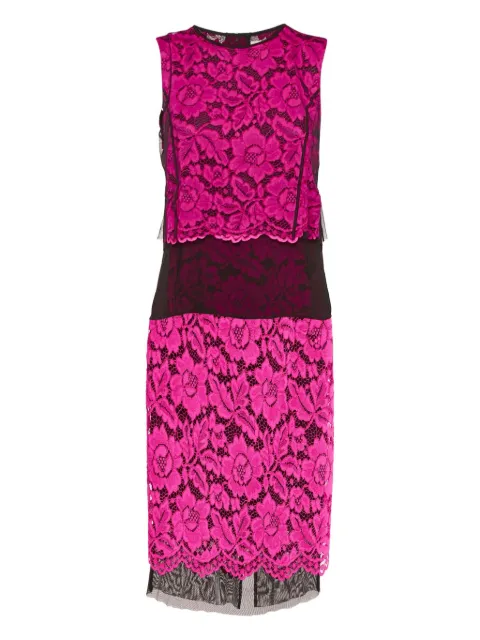 SANDRO Pre-owned floral-lace skirt (set of two) Purple 1111602