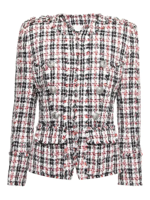 Balmain Pre-Owned tweed button jacket White 757232