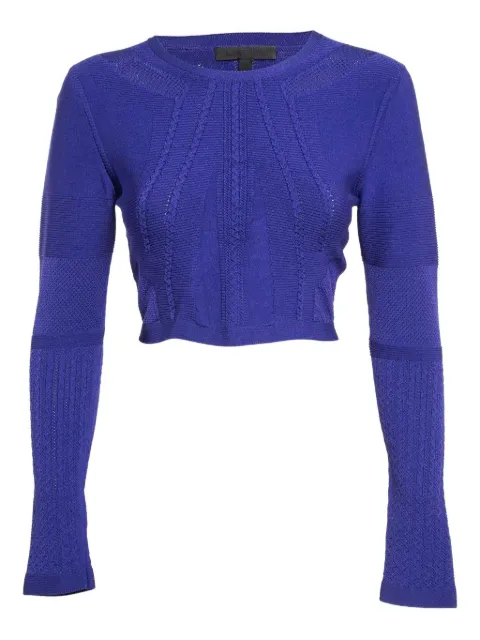 Cushnie cable knit top Blue 1025368