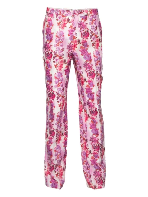 Etro Pre-Owned 2023 floral-print trousers Pink 1042739