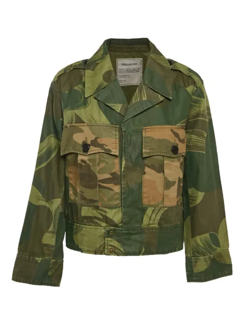 Zadig&Voltaire 1997 camouflage linen jacket Green 1062450