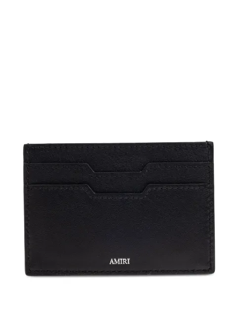 AMIRI Hollywood logo-embellished card holder Black AMACCO1029