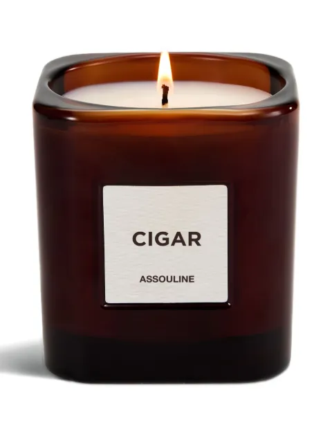 Assouline Library Cigar scented candle (260g) Brown 882664009946