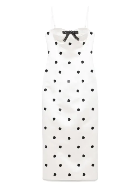 MARKGONG polka dot-print dress White 25SS130DS208