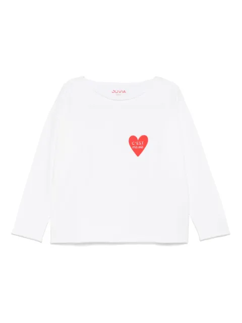 Juvia cotton-blend t-shirt White 8202336307
