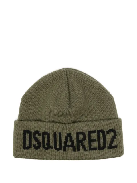 DSQUARED2 wool beanie hat Green KNM016101W04328
