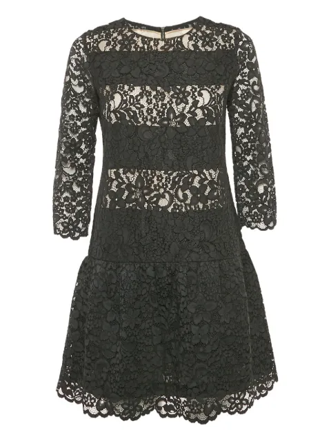 SANDRO Pre-owned lace pleated dress Black 1103132