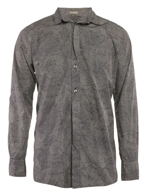 Bottega Veneta Pre-Owned abstract-print cotton shirt Blue 1107283