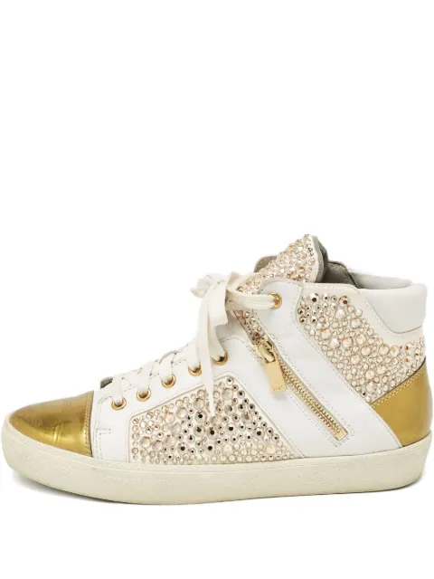 Gina crystal-embellished high-top sneakers 1078313