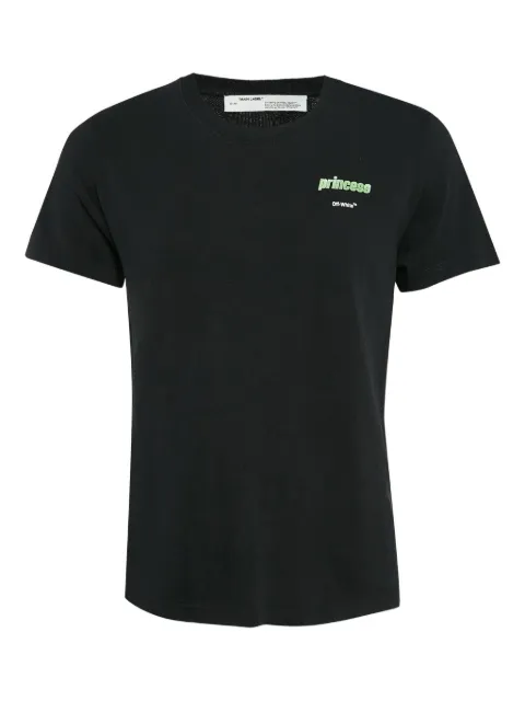 Off-White Pre-Owned princess-print T-shirt Black 1056619